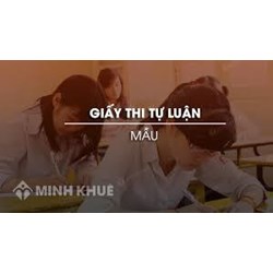 Mẫu giấy thi A4: Tải mẫu giấy thi A4 file Word