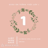 Giáo án môn Tiếng việt lớp 1 Kết nối tri thức/chân trời sáng tạo