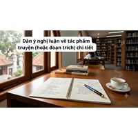 Dàn ý nghị luận về tác phẩm truyện (hoặc đoạn trích) chi tiết nhất