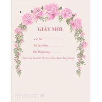 Mẫu Giấy mời gặp mặt dâu rể trang trọng, đẹp nhất