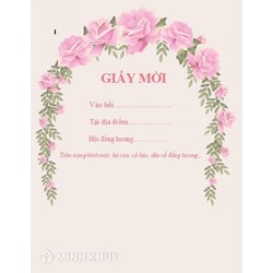 Mẫu Giấy mời gặp mặt dâu rể trang trọng, đẹp nhất