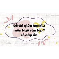 Đề thi giữa học kì 2 môn Ngữ văn lớp 7 có đáp án chi tiết