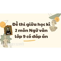Đề thi giữa học kì 2 môn Ngữ văn lớp 9 có đáp án chi tiết
