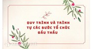 Quy trình và trình tự các bước tổ chức đấu thầu mới nhất