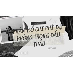 Quy định về phân bổ chi phí dự phòng trong đấu thầu?