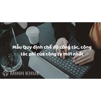 Mẫu Quy định chế độ công tác, công tác phí của công ty mới nhất