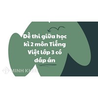 Đề thi giữa học kì 2 môn Tiếng Việt lớp 3 có đáp án mới nhất