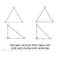 Tam giác cân là gì? Định nghĩa, tính chất, cách chứng minh và bài tập