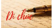 Mẫu di chúc không cần công chứng viết tay hợp pháp mới nhất
