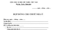 Mẫu đơn đề nghị thuê nhà ở của công nhân mới và chi tiết nhất