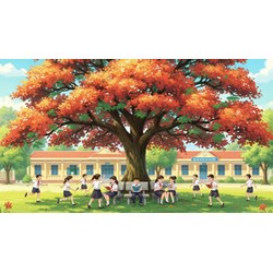 Tả cây phượng trên sân trường em hay nhất Tập làm văn lớp 4
