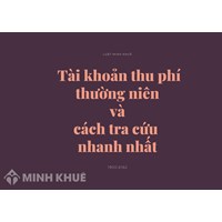 Tài khoản thu phí thường niên là gì? Cách tra cứu nhanh nhất