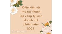 Điều kiện và thủ tục thành lập công ty kinh doanh mỹ phẩm