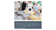 Mẫu báo cáo vệ sinh an toàn thực phẩm trường tiểu học