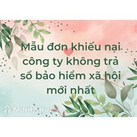 Mẫu đơn khiếu nại công ty không trả sổ bảo hiểm xã hội mới nhất