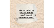 Bảng kê thông tin Mẫu D01-TS theo quyết định số 595/BHXH mới nhất
