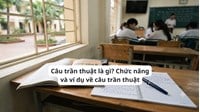 Câu trần thuật là gì? Chức năng và ví dụ về câu trần thuật Ngữ văn 8