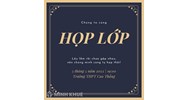 Mẫu thư mời họp mặt đồng hương, họp lớp, họp đầu năm mới nhất