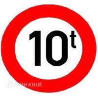 Biển báo 10t là gì? Phân biệt biển cấm tải trọng và tổng tải trọng