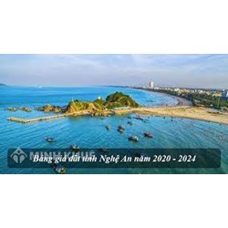 Bảng giá đất, khung giá đất tỉnh Nghệ An mới nhất