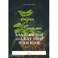 Bảng giá đất, khung giá đất tỉnh Ninh Bình mới nhất