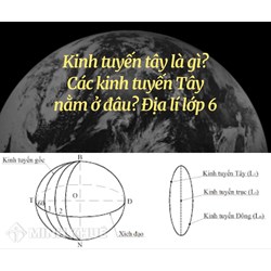 Kinh tuyến tây là gì? Các kinh tuyến Tây nằm ở đâu? Địa lý lớp 6