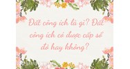 Đất công ích là gì? Đất công ích có được cấp sổ đỏ hay không?