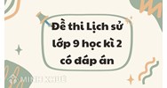 Đề thi Lịch sử lớp 9 học kì 2 có đáp án cập nhật mới nhất