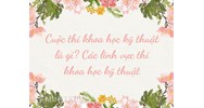 Cuộc thi khoa học kỹ thuật là gì? Các lĩnh vực thi khoa học kỹ thuật