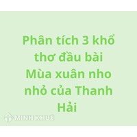 Phân tích 3 khổ đầu bài Mùa xuân nho nhỏ của Thanh Hải hay nhất