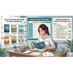Các tác phẩm đã thi THPT Quốc gia môn Văn các năm cập nhật 2026