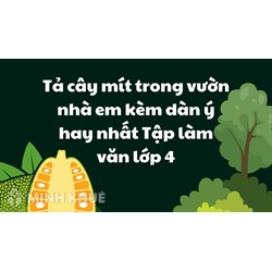 Tả cây mít trong vườn nhà em kèm dàn ý hay nhất Tập làm văn lớp 4
