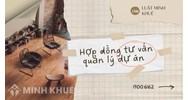 Mẫu hợp đồng tư vấn quản lý dự án theo quy định mới nhất