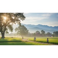 Tả cảnh buổi sáng trên quê hương em hay nhất Tập làm văn lớp 5