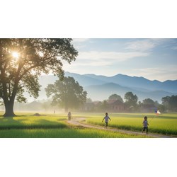 Tả cảnh buổi sáng trên quê hương em hay nhất Tập làm văn lớp 5