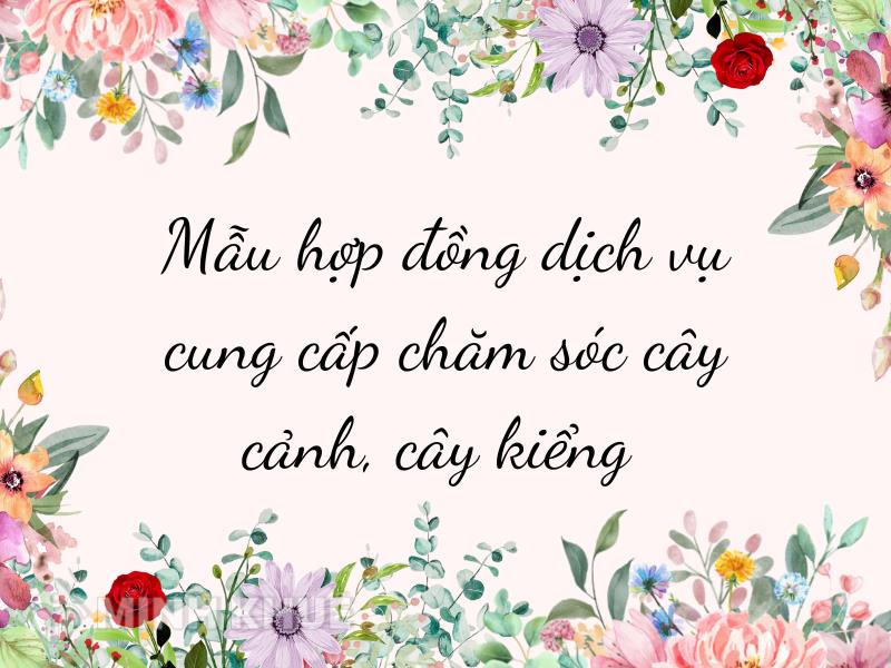 Hợp đồng chăm sóc cây kiểng sẽ mang lại không gian xanh tươi, giúp bạn thư giãn và tạo cảm giác thư thái sau một ngày dài làm việc. Hãy mang về cho gia đình mình những cây kiểng xinh đẹp và tinh thần thoải mái nhé!