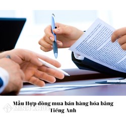 Mẫu Hợp đồng mua bán hàng hóa bằng Tiếng Anh mới nhất