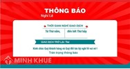 Mẫu thông báo nghỉ lễ cho khách hàng mới nhất