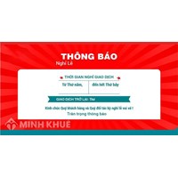 Mẫu thông báo nghỉ lễ cho khách hàng mới nhất