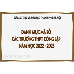 Danh sách mã trường THPT Hà Nội cập nhật mới nhất