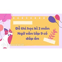 Đề thi học kì 2 môn Ngữ văn lớp 9 có đáp án mới nhất 2025