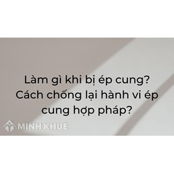 Làm gì khi bị ép cung? Cách chống lại hành vi ép cung hợp pháp?