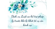 Dịch vụ Luật sư hỗ trợ pháp lý trước khi bị khởi tố vụ án hình sự