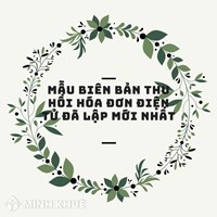 Mẫu biên bản thu hồi hóa đơn điện tử đã lập mới nhất