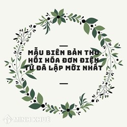Mẫu biên bản thu hồi hóa đơn điện tử đã lập mới nhất