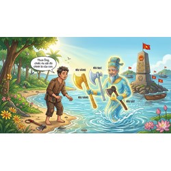 Kể lại câu chuyện Ba lưỡi rìu chọn lọc hay nhất