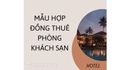 Mẫu hợp đồng thuê phòng khách sạn mới nhất