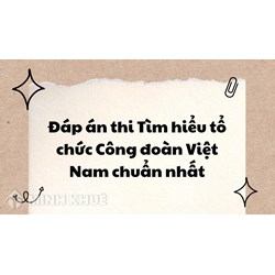 Đáp án thi Tìm hiểu tổ chức Công đoàn Việt Nam chuẩn nhất