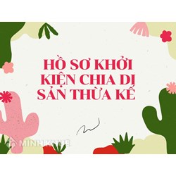 Hồ sơ khởi kiện chia di sản thừa kế gồm những gì?