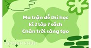 Ma trận đề thi học kì 2 lớp 7 sách Chân trời sáng tạo mới